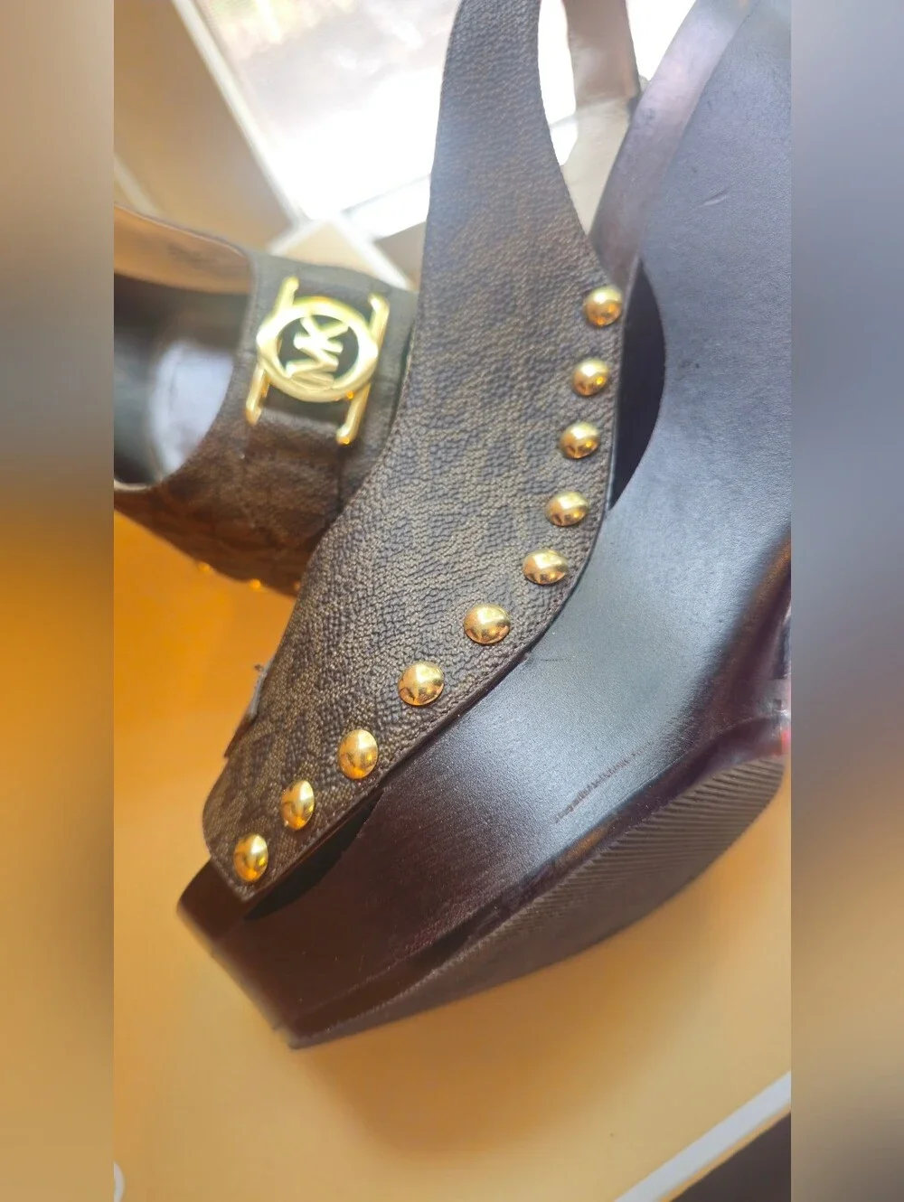 Michael Kors Platforms Charm Sling Heels